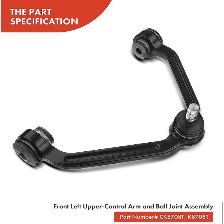Detroit Axle 6-Piece Front Control Arm & Ball Joint Kit – For Explorer, Sport Trac, Ranger, B2500
