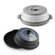 thumbnail image 1 of Plegable Microondas Alimentos Splash Guard Cubierta de la Placa de Microondas con el Agujero de Vapor Frutas y Verduras Placa Cubierta KitchenGadget, 1 of 6