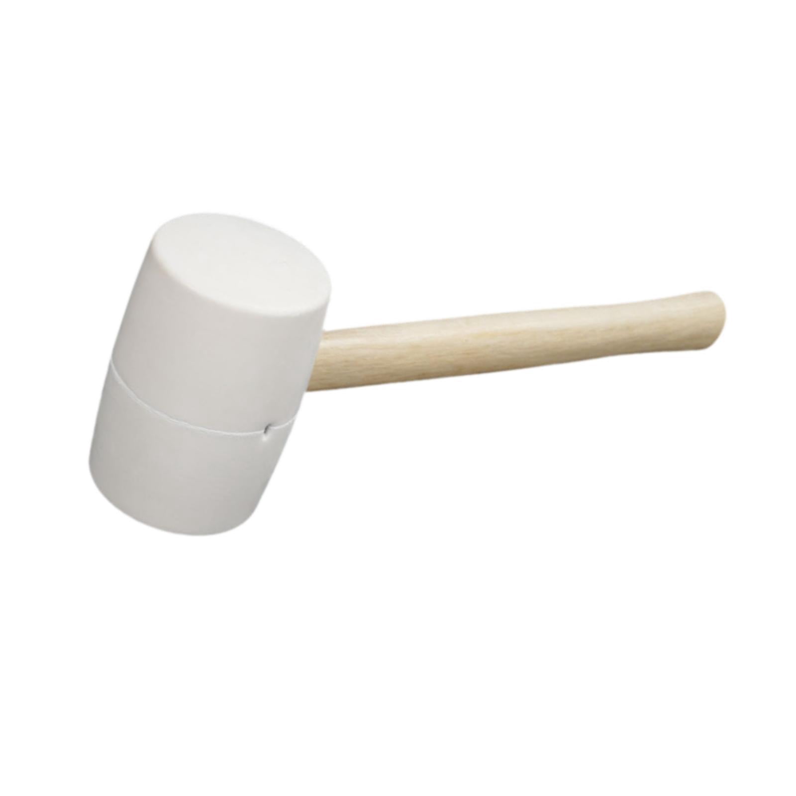 Fzaqwen Rubber Mallet Hammer Ergonomic Lightweight White Hammer for Flooring 1050g