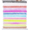 thumbnail image 5 of 12 Pcs/ Pack Collier Ras du Cou Tatouage Extensible Noir Rétro Henné Élastique Boho Années 90 Gothique, 5 of 5