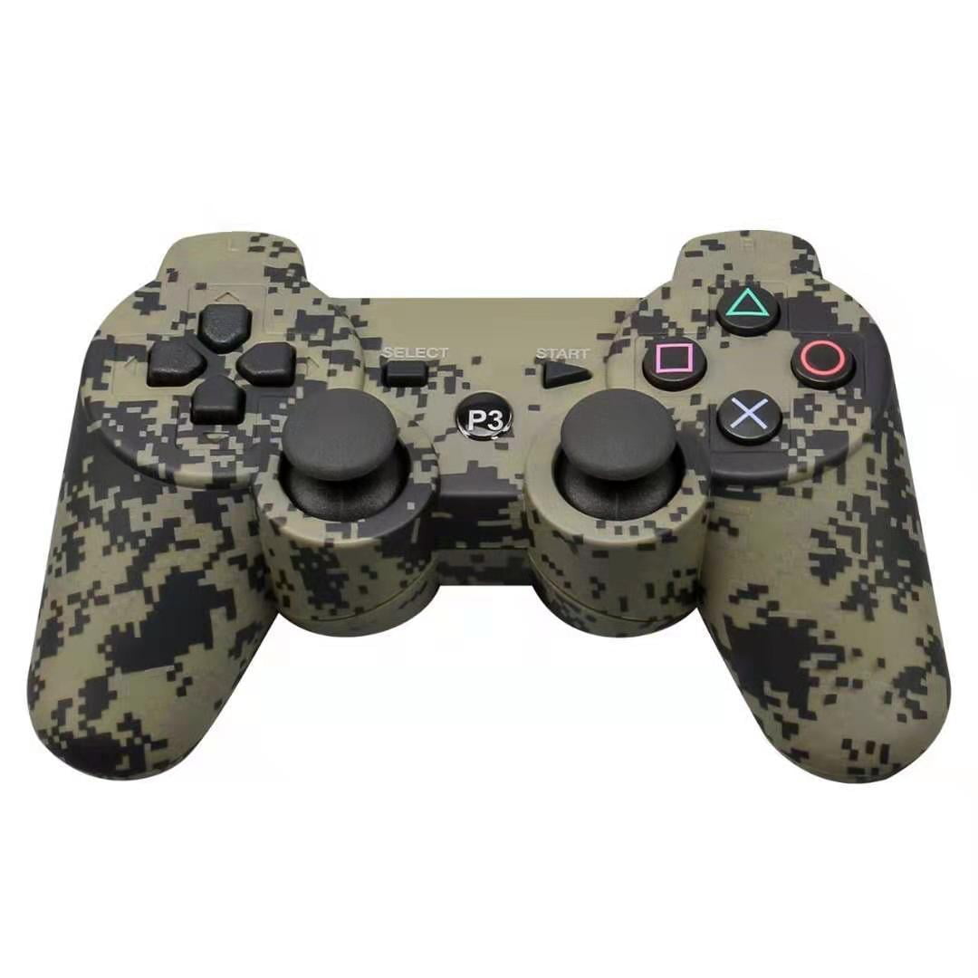 Wireless Controller for Gamepad for Playstation 3 with Dual Shock Feedback,Wired PC Gaming Joysticks(Camouflage Gray） - Walmart.com
