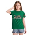 thumbnail image 4 of YOUYEDIAN Independence Day Girls T Shirts 4th Of July Crewneck Top Freedom Patriotic Short Sleeve T Shirts (Green, 11-12 Years), 4 of 5