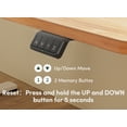thumbnail image 5 of DESINO 60Inch Electric Height Adjustable Standing Desk, Splice Board Electric Stand up Desk Home Office, Computer Desk Memory Preset, Light Rustic Brown, 5 of 9