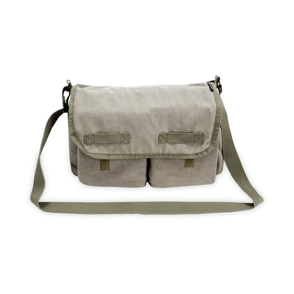 Everest Unisex Canvas Messenger - Large Olive