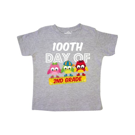 

Inktastic Owl 100 Days 2nd Grade Gift Toddler Boy or Toddler Girl T-Shirt