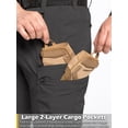 thumbnail image 6 of NAVEKULL Men's Stretch Quick Dry Hiking Cargo Pants Flex Water Resistant Lightweight Outdoor Durable Fishing Work Pants With 9 Pockets UPF 50+, 6 of 8