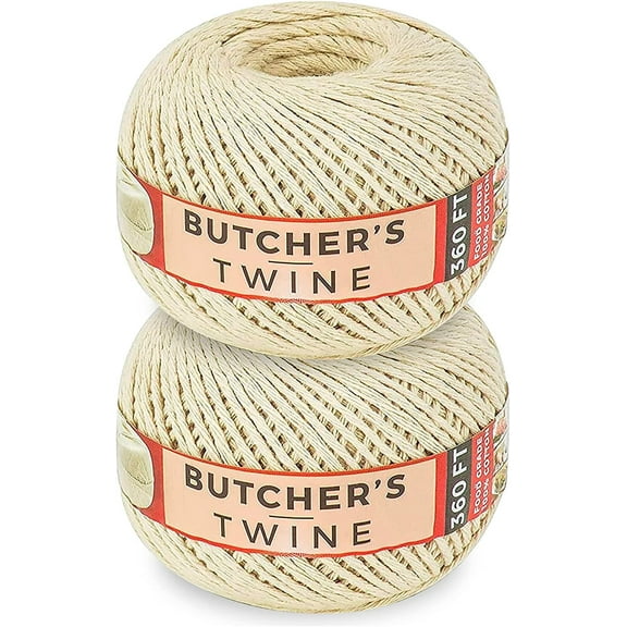 steadmax Kitchen Twine, 100% Natural Cotton String for Cooking, Baking, Crafts, 720 ft (2 Pack)