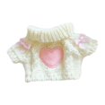 thumbnail image 1 of Suéter de cuello redondo para muñeco de peluche, crea tus muñecos, accesorios para fotos, moda imaginativa Lazo de corazón blanco, 1 of 9