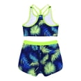 thumbnail image 3 of Alvivi Kids Girls Two Pieces Swimsuits Y-Shaped Back Tank Top+Shorts Set, 3 of 7