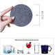 thumbnail image 2 of Posavasos de Fieltro para Bebidas, Posavasos para Bebidas de 20 Piezas con Soporte para Posavasos, Posavasos Redondos para Sorber, 2 of 6