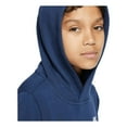 thumbnail image 3 of Nike Boy's NSW Pull Over Hoodie Club, Midnight Navy/White, Large, 3 of 5