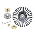 thumbnail image 3 of koolsoo 10'' Derusting Weeding Wheel, Wire Wheel Brush Disc, trimmer Garden Power Tools, 5Pcs, 3 of 9