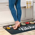 thumbnail image 2 of Farmhouse Kitchen Rugs and Mats Non Skid Washable, Non-Slip Backing Kitchen Mat Set of 2 for Floor Kitchen Runner Rug Sets for Kitchen Dining Room Sink (17.3"x47.2"+17.3"x23.6", Seasonings), 2 of 6