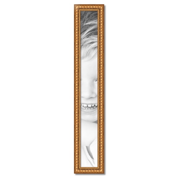ArtToFrames 6" x 51" Gold Picture Frame, 6x51 inch Gold Wood Poster Frame (WOM-4293)
