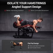 GMWD Leg Extension and Curl Machine LE08 2.0, Adjustable Leg Curl Machine with Plate Loaded, Seated Leg Extension and Lying Curl Machine for Home Gym, Leg Workout Equipment
