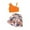 Orange, variant on YunPes Children's Summer Children's Clothing Europe and The United States New Single Shoulder Top Printed Shorts Children's Clothes 7 12 Years Old Girls