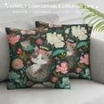 thumbnail image 3 of Orinice Cat Graphic Decorative Throw Pillow Cover for Home Couch Living Room Bed Sofa - Aesthetic Decor for Car Bedroom - 1PC 18x18in, 3 of 5