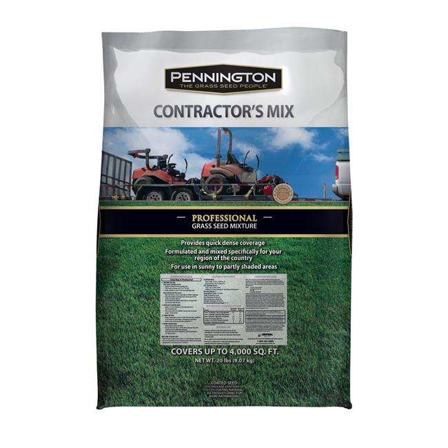 Pennington Central Contractors Grass Seed Mix, for Sun to Moderate