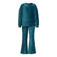 thumbnail image 5 of Wonder Nation Girls Long Sleeve Velour Pullover and Flare Pants Outfit, 2-Piece Set, Sizes 4-18 & Plus, 5 of 5
