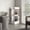 White, variant on White Corner Bar Cabinet, Particle Board | Fit into Dining Room Corner, Easy Bottle Access