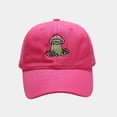 thumbnail image 2 of Peichun Mushroom Frog Embroidered Hats for Unisex Casual Cute Soft Top Adjustable Visor Baseball Cap for Outdoor Sports and Daily Wear Men Women Workout Peaked Cap RD2 One Size, 2 of 3