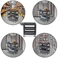 thumbnail image 4 of Utility Service Cart with Wheels, 40x17 Heavy Duty 550 lb. Capacity with 3 Shelves and Two 5" Swivel Casters, 4 of 7
