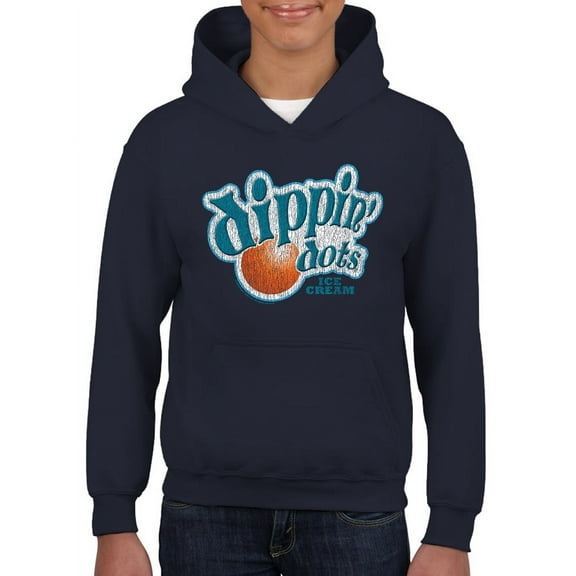 Retro Dippin' Dots Logo - Ice Cream Lovers Graphic Youth's Hoodie