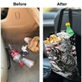 thumbnail image 6 of Yuyamidu Wolf Car Trash Bag for Auto SUV Truck Foldable Hanging Car Trash Can American Flag Car Storage Bags Accessories Reusable Car Garbage Bag for Front Seat, Back Seat, 6 of 7