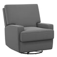 thumbnail image 6 of Baby Relax Rylan 4-in-1 Swivel Glider Rocker Recliner Chair, Dark Gray Velvet, 6 of 20