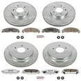 thumbnail image 3 of PowerStop Front and Rear Z26 Street Warrior Carbon-Fiber Ceramic Brake Pad and Drilled and Slotted Rotor Kit Fits: CADILLAC Select Models K1420-26, 3 of 9