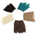thumbnail image 3 of Milisten 5pcs Heat Resistant Straight Hair Wig Handcraft DIY Doll Wigs Weft Hair Extensions, 3 of 6