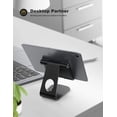 thumbnail image 4 of Swivel Tablet Stand for Desk, T6 Rotating Foldable Adjustable Tablet Holder Dock Base Mount, 4 of 4