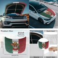 thumbnail image 4 of Yuyamidu Mexican Flag Auto Side Mirror Wrap Skull Front Hood Covers for Cars Sedans Side View Mirror Cover with Car Hood Cover Wrap 3pcs Automobile Exterior Accessory, 4 of 7