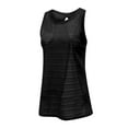 thumbnail image 3 of Felirenzacia Women Tank Top, Sexy Mesh Sheer Long Flowy Loose Lightweight Yoga Jogging Tank,Black,M, 3 of 7