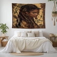 thumbnail image 7 of Braids, Curls & Culture Wall Tapestry for Bedroom by DC | African American Tapestry Wall Hanging & Aesthetic Decor for Dorm, Living Room, Picnic & Home | 39"x52", 7 of 7