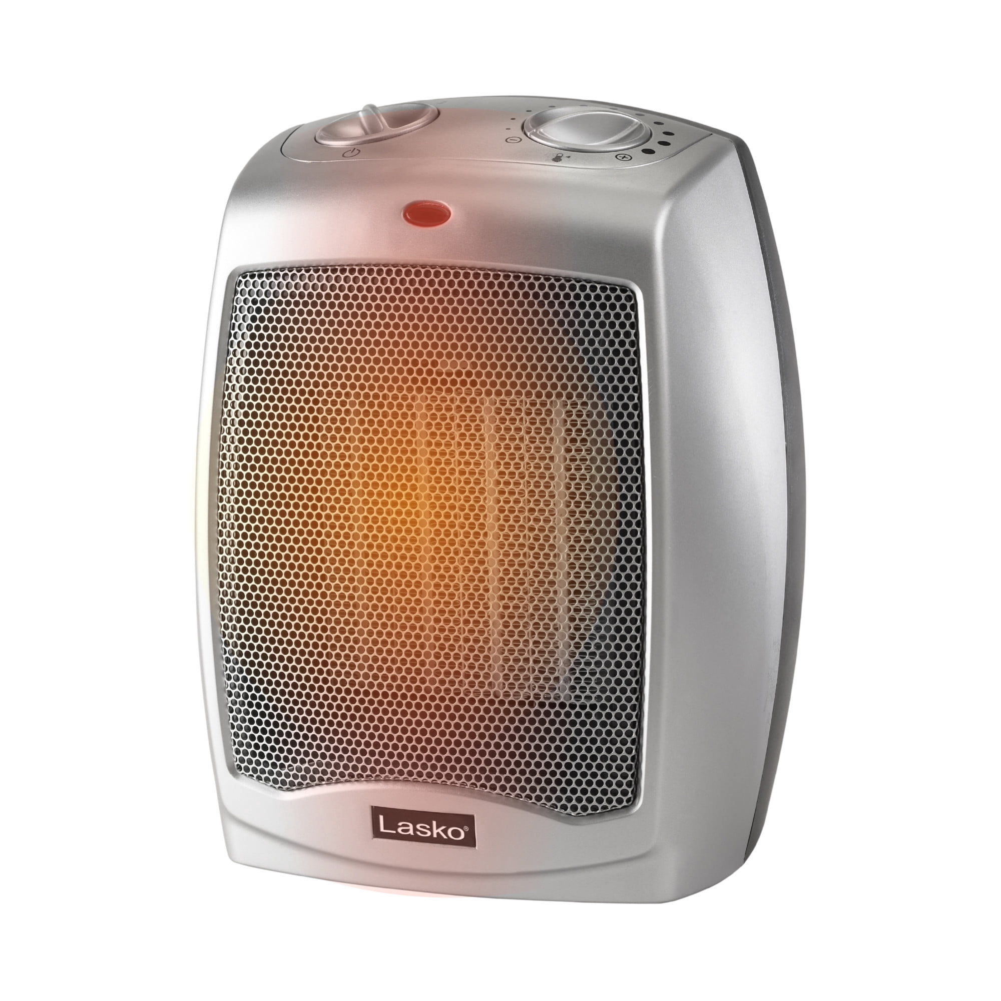 Lasko 754200 Silver 1500W 2 Speed, Thermostat Tabletop Ceramic Space Heater