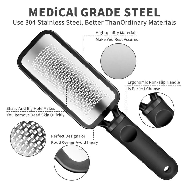 Microplane Colossal Foot File Scraper - The Original Stainless Steel Foot  Rasp, Dead Skin/Callus Remover for Feet, Gentle Foot Scrubber, Pedicure