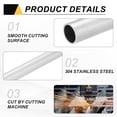 thumbnail image 3 of Uxcell 2 PCS 304 Stainless Steel Tubing, 11mm OD 1mm Wall Thickness 254mm Long Round Metal Pipe Steel Tube for Industrial Machinery, 3 of 6