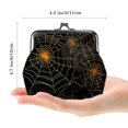 thumbnail image 2 of Spider Web Premium Microfiber Zinc Alloy Slim Wallet - Multi-Functional Coin Purse, Compact Size: 4.3x4.7 in/11x12 cm, 2 of 7