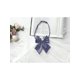 thumbnail image 4 of CORBATA UNIFORME CON LACO AJUSTABLE PREHECHO INSPIRE CHIC PARA MUJERES A RAYAS 4.33" x 5.51" AZUL MARINO, 4 of 5