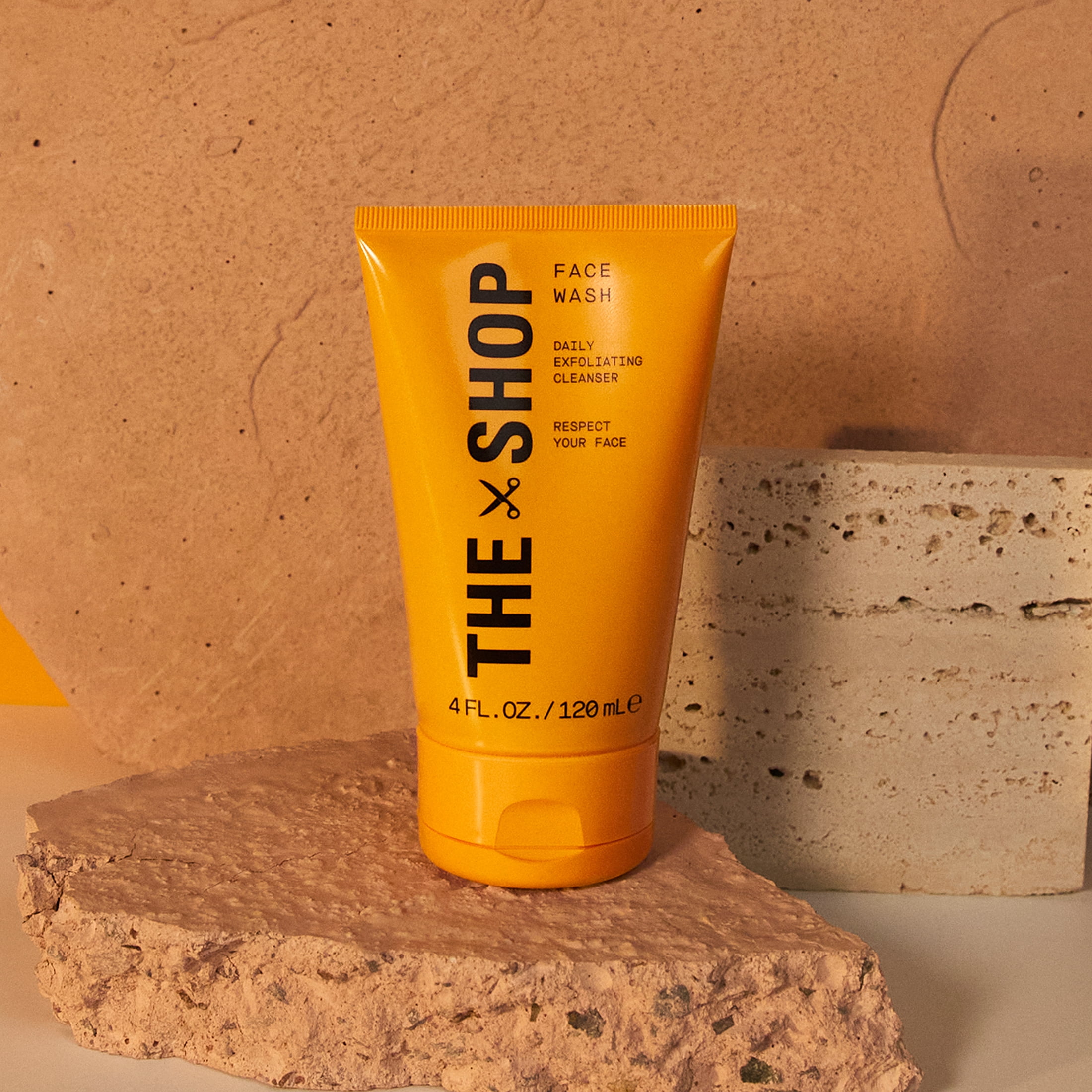 The Shop Face Wash Daily Exfoliating Cleanser for Men, All Skin Types 4 fl oz