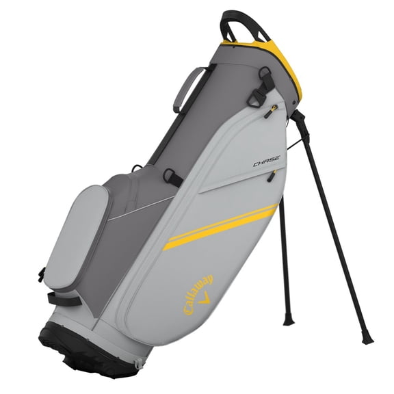 Callaway Golf Chase Stand Bag Charcoal/Silver/Golden Rod
