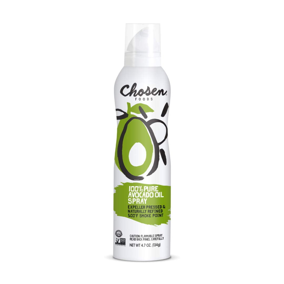 Chosen Foods Avocado Oil Non Stick Cooking Spray 4 7 Oz Walmart chosen-foods-avocado-oil-non-stick-cooking-spray-4-7-oz-walmart