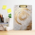 thumbnail image 6 of Circle Marble Acrylic Clipboards 12 x 9 Inch A4 Size with Low Profile Clip Hanging Clipboard for Classroom School Office, 6 of 8