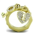 thumbnail image 3 of Women's Stainless Steel IP Gold 7.47(g) Crystal Citrine Yellow Ring Set, 3 of 4