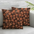 thumbnail image 3 of Orinice Basketball Theme Graphic Decorative Throw Pillow Cover for Home Couch Living Room Bed Sofa - Printed on Both Sides, Zipper Closure, 1PC 18x18in, 3 of 5