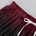 thumbnail image 6 of Fabrcox Gradient Men Capri Pants Baggy Color Block Drawstring Men's Beach Pants Breathable Outdoor Workout Men Trousers Pants with Pocket, 6 of 9