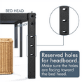 Yaheetech Heavy Duty Twin Size Metal Bed Frame with Strong Steel Slat