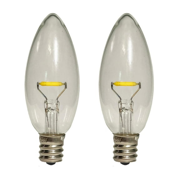 Celestial Lights LED Window Candle Replacement Bulbs for Plug-in Window Candles - Works with All Sensor, Timer, or Switch Models