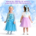 thumbnail image 3 of Juguete de maquillaje Princess Vanity Set FHOZGECY para niños de 3 a 5 años, 3 of 7